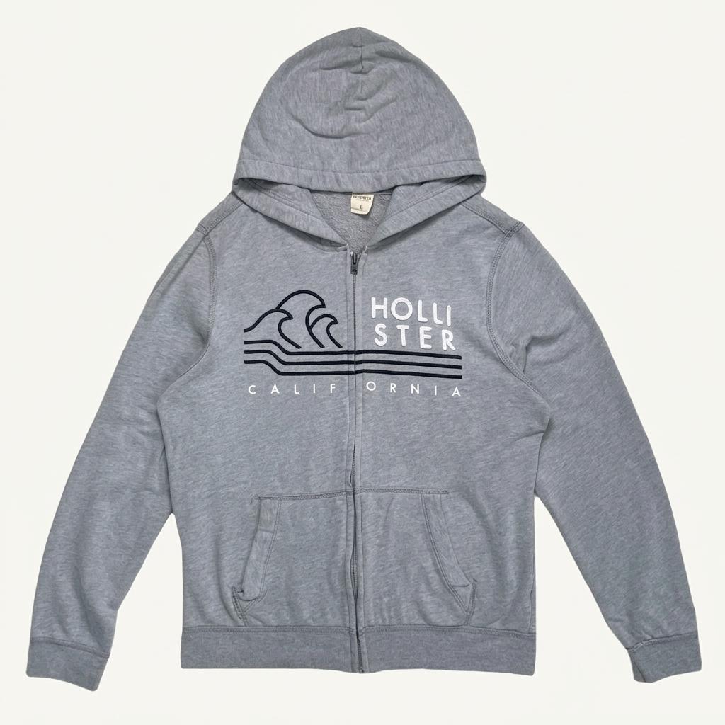 HOLLISTER 후드집업 그레이 L 1