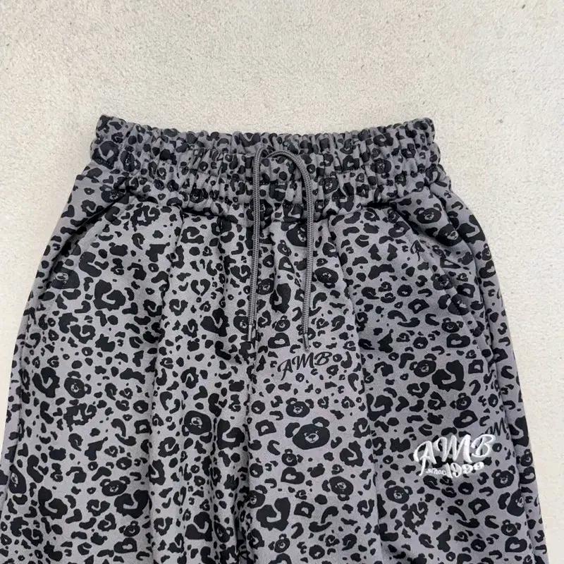 AMBLER Heart Bear Leopad Pants S 4