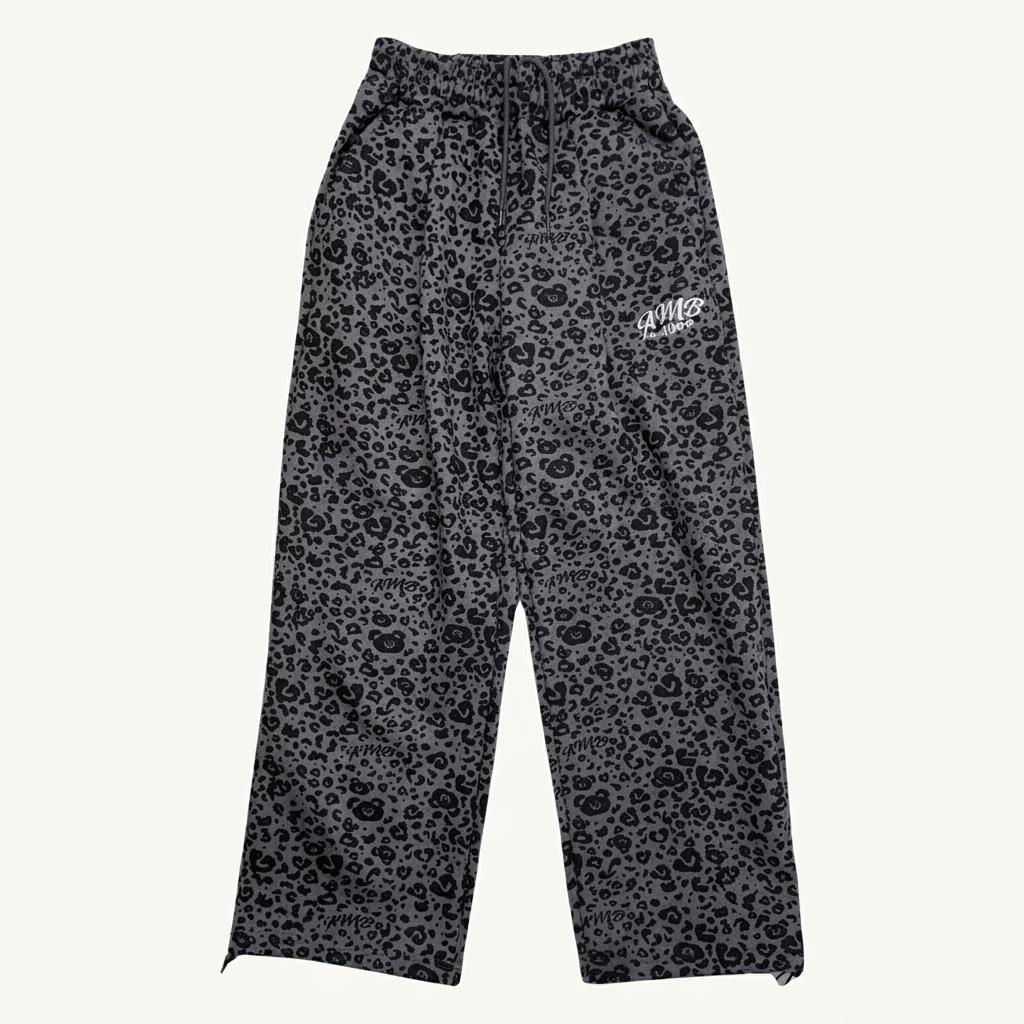 AMBLER Heart Bear Leopad Pants S 1