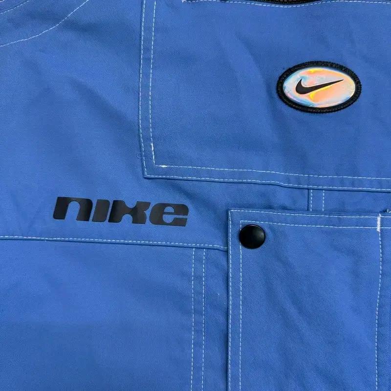 NIKE 센터 스우시 우븐 오버롤 멜빵 L 4