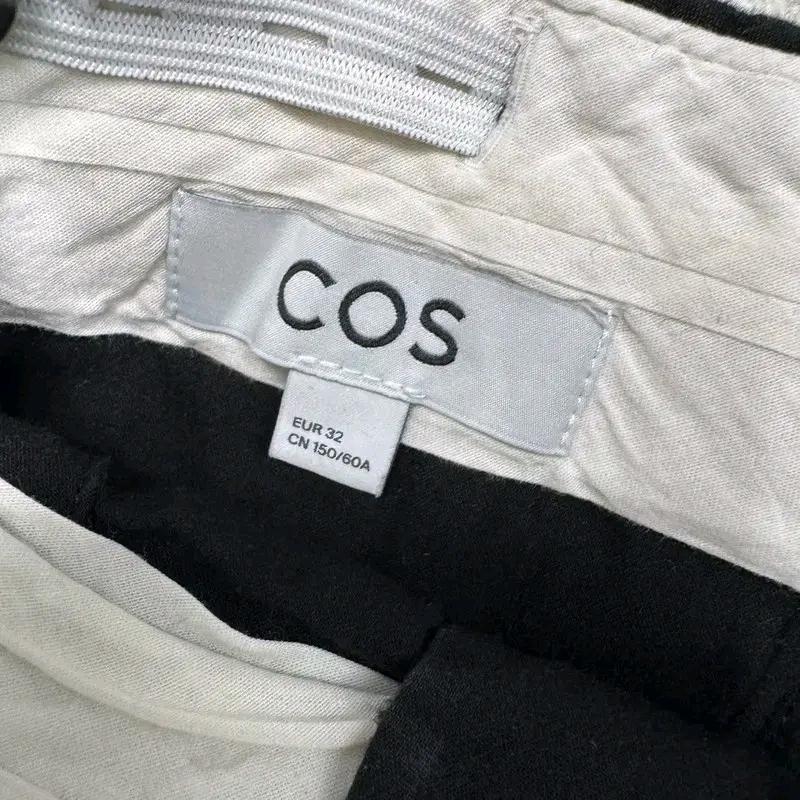 COS 플리티드 코튼 와이드 레그 트라우저 32 5