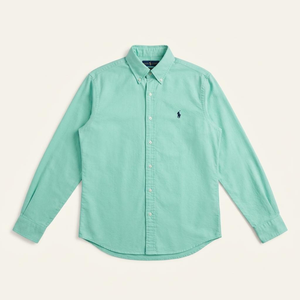 새상품 RALPH LAUREN 민트 그린 옥스포드 셔츠 S 1