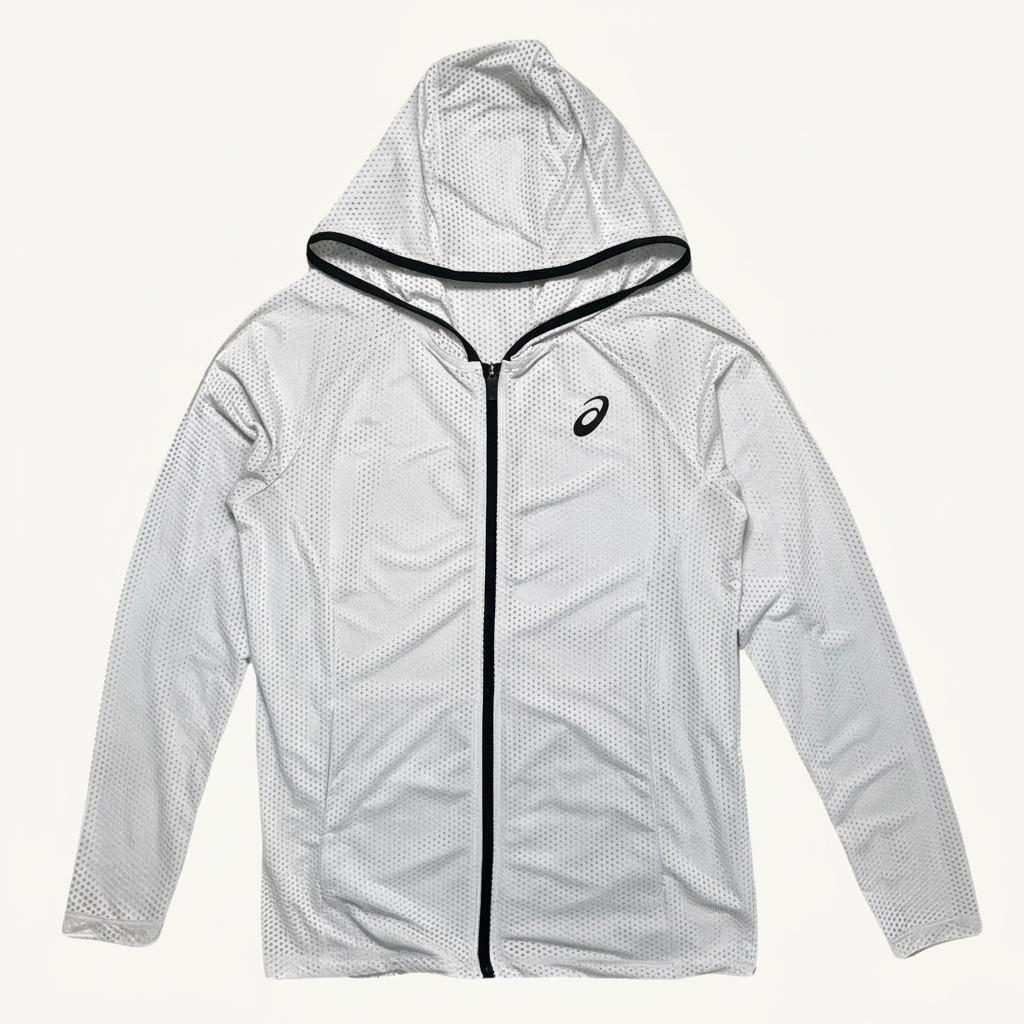 ASICS 메쉬 서머니트집업 화이트 90(S) 1