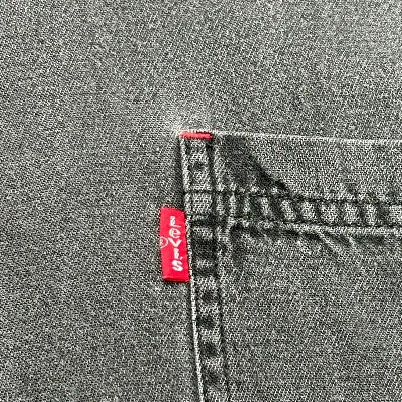 LEVI'S 블랙 데님 셔츠 XL 3