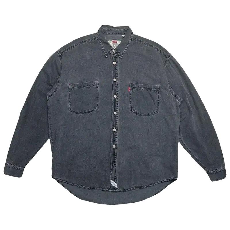 LEVI'S 블랙 데님 셔츠 XL 2