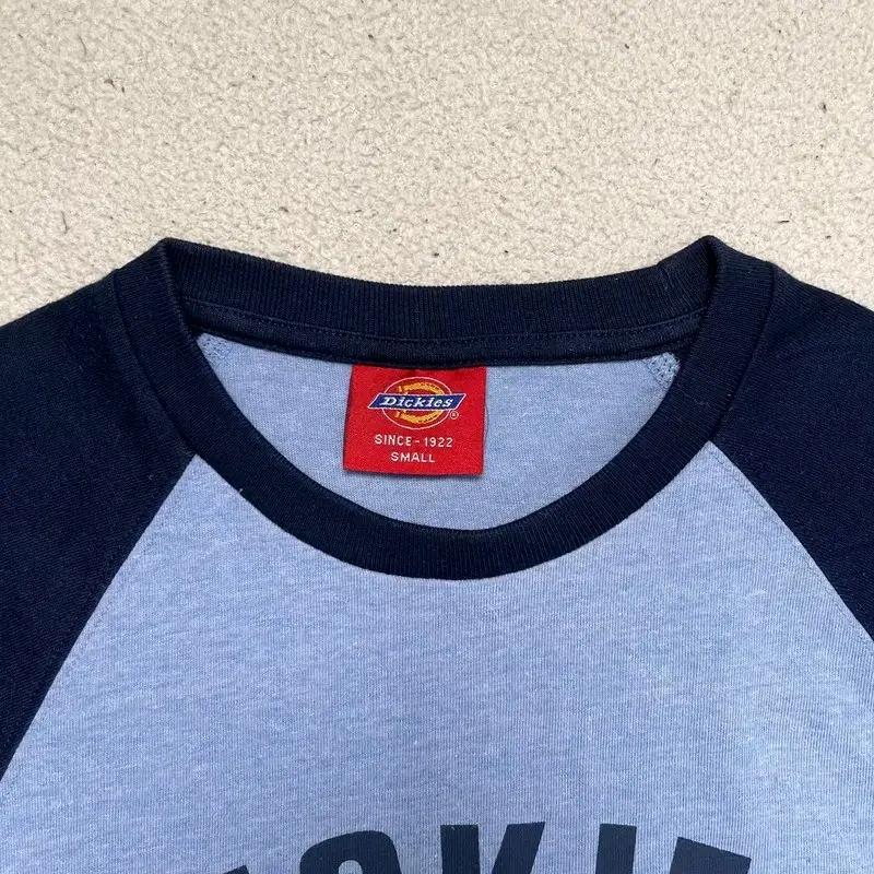 DICKIES 레글런 티셔츠 블루 S 3