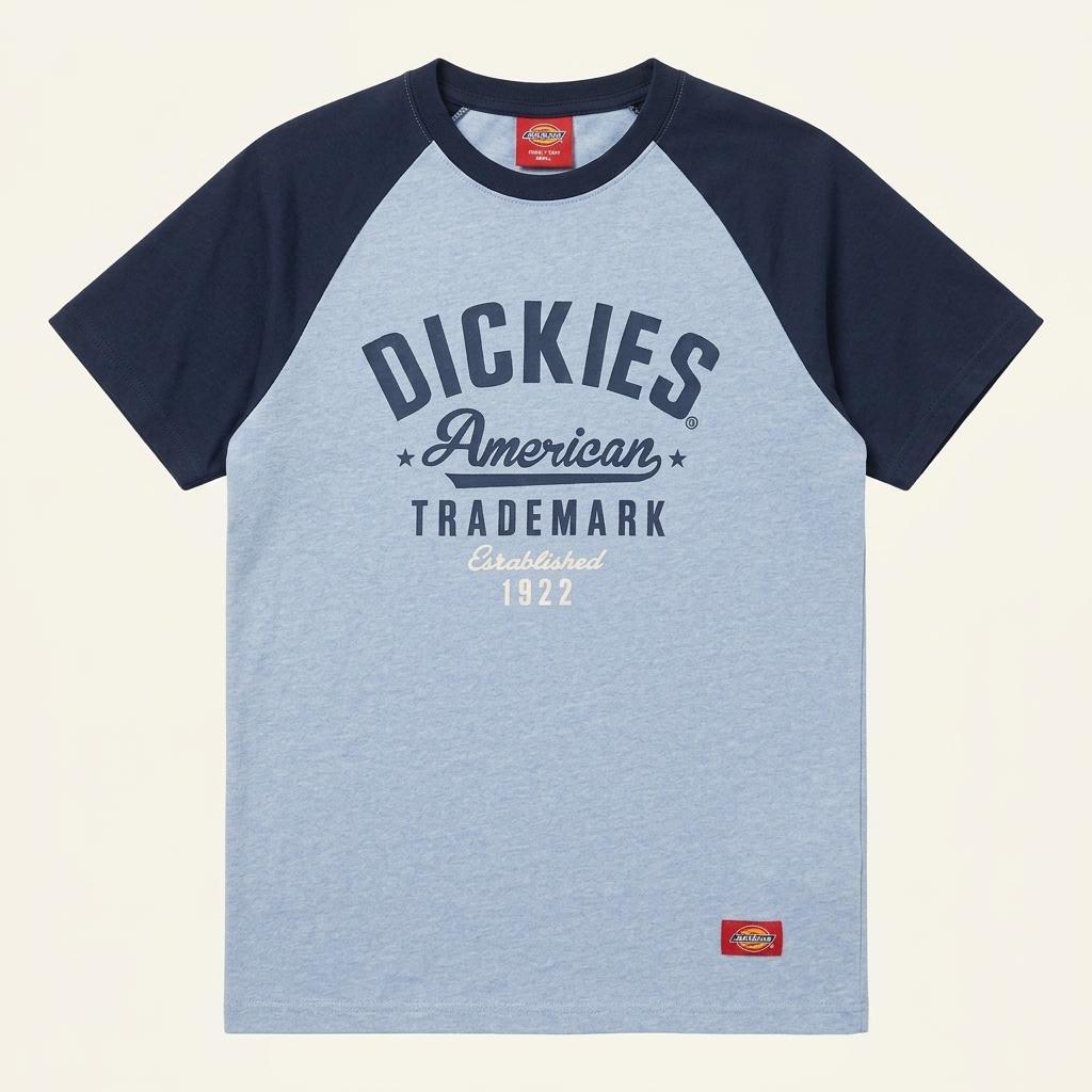 DICKIES 레글런 티셔츠 블루 S 1