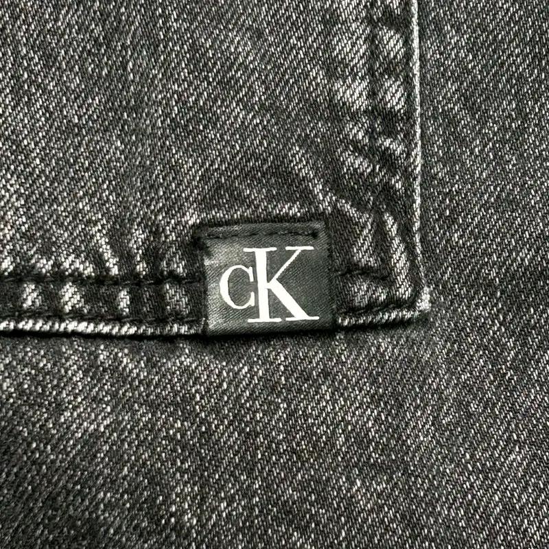 CALVIN KLEIN 블랙 데님 셔츠 XL 3