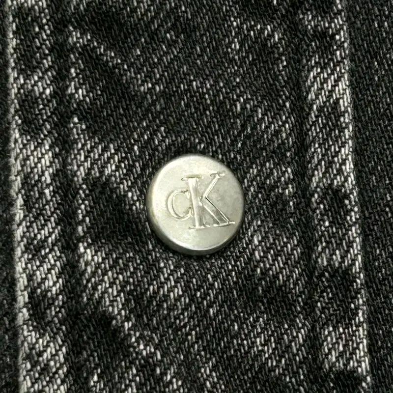 CALVIN KLEIN 블랙 데님 셔츠 XL 5