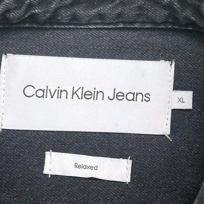 CALVIN KLEIN 블랙 데님 셔츠 XL 7
