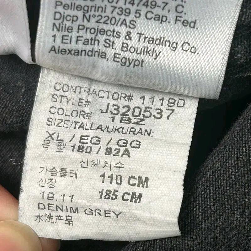 CALVIN KLEIN 블랙 데님 셔츠 XL 9