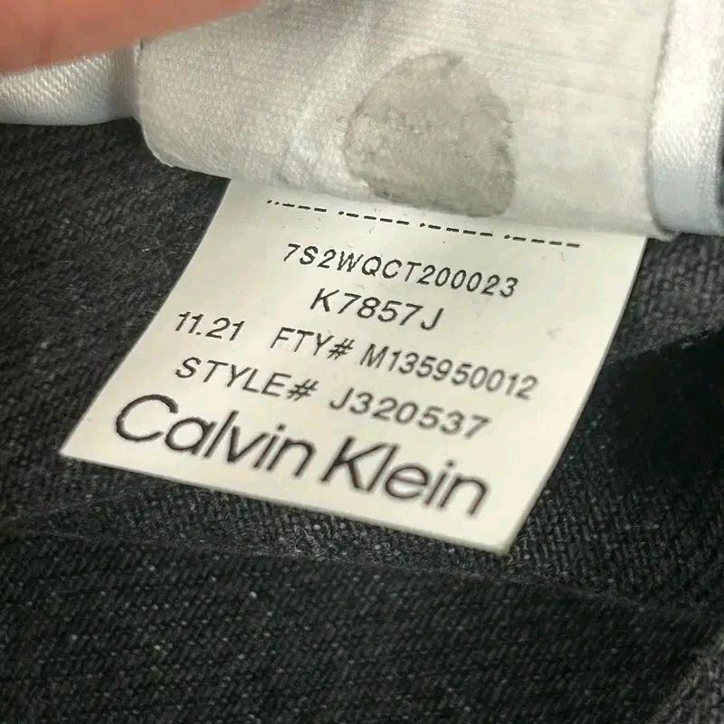 CALVIN KLEIN 블랙 데님 셔츠 XL 10