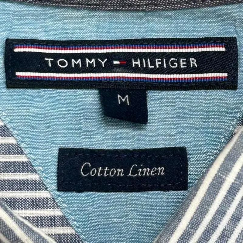 TOMMY HILFIGER 옥스퍼드 스트라이프 셔츠 M 6