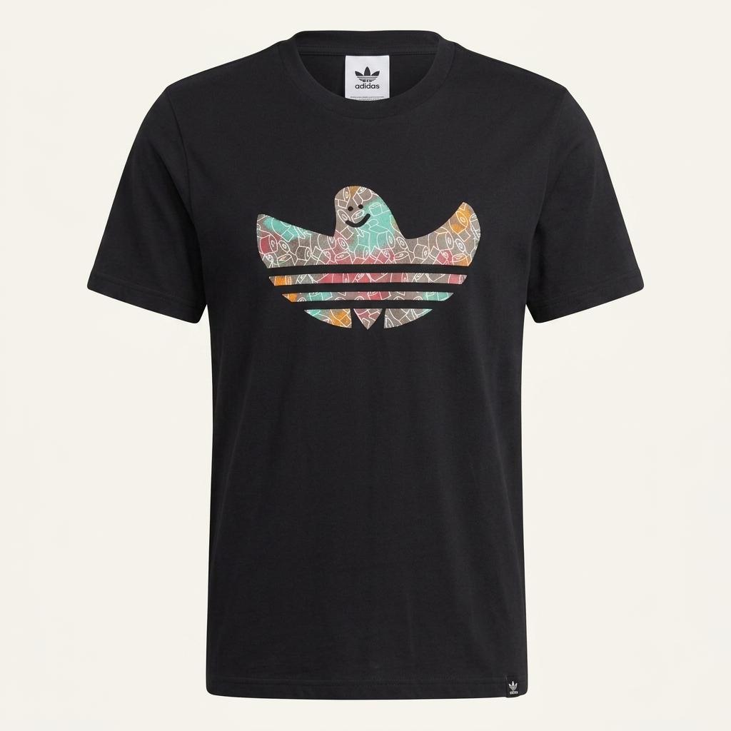 ADIDASxMark Gonzales 빅 로고 반팔 티 L 1