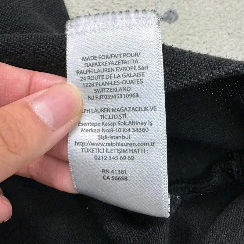 RALPH LAUREN PK 반팔티 블랙 L 8