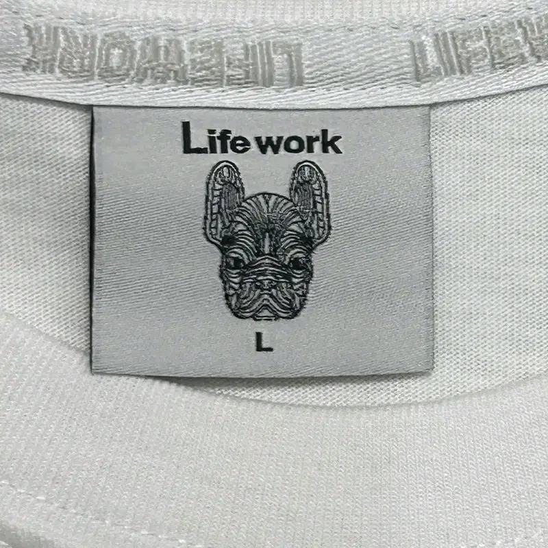 LIFEWORK 반팔티 화이트 L 7