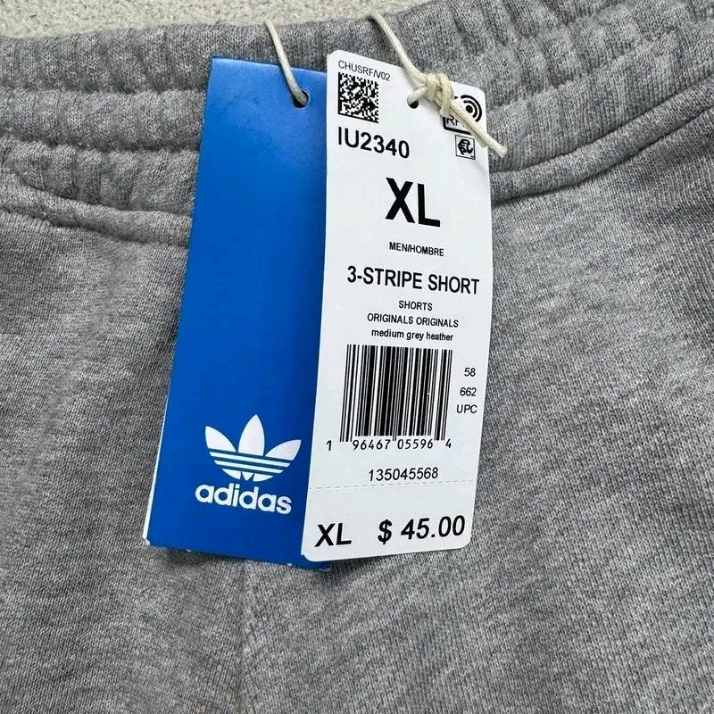 새상품 ADIDAS 오리지널스 3스트라이프 스웻 쇼츠 XL 3