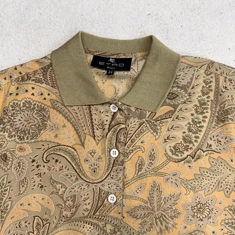 ETRO 페이즐리 폴로 원피스 44 3