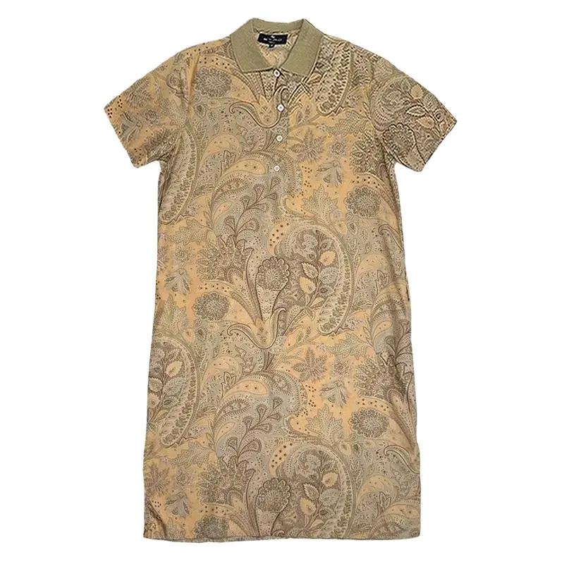 ETRO 페이즐리 폴로 원피스 44 2