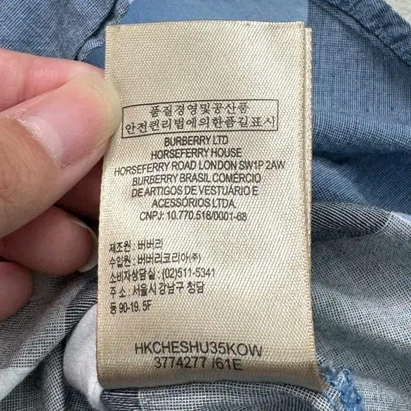 BURBERRY BRIT 체크 반팔 셔츠 8