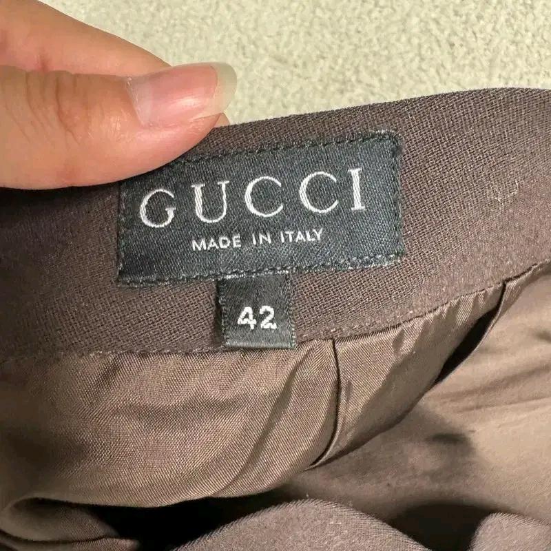 GUCCI 스커트 다크 브라운 42 5