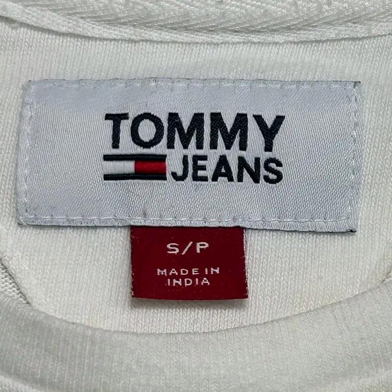 TOMMY JEANS 로고 반팔티 화이트 S 7