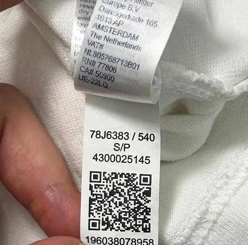 TOMMY JEANS 로고 반팔티 화이트 S 8