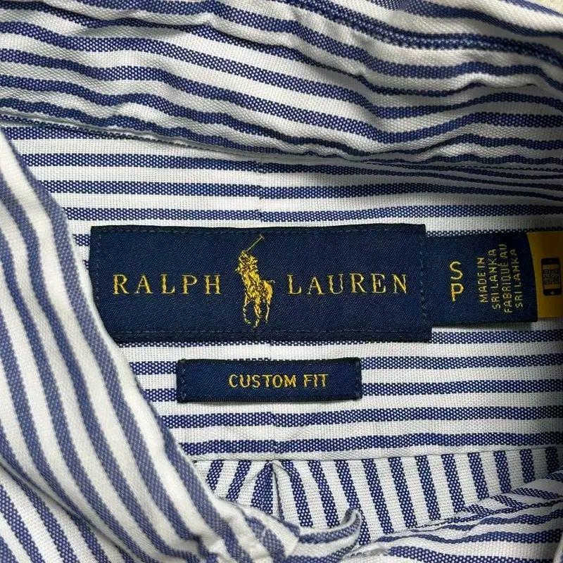 POLO RALPH LAUREN 스트라이프 셔츠 블루 S 7