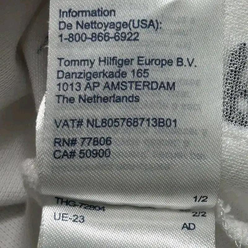 TOMMY HILFIGER 롱슬리브 화이트 152 7