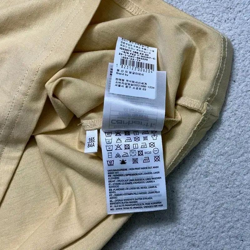 CARHARTT 반팔티 옐로우 XS 9