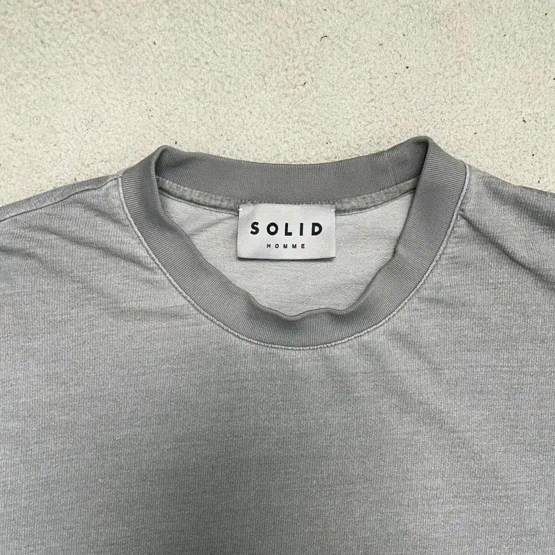 SOLIDHOMME 오버핏 반팔티 그레이 52 7