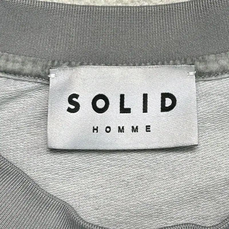 SOLIDHOMME 오버핏 반팔티 그레이 52 8