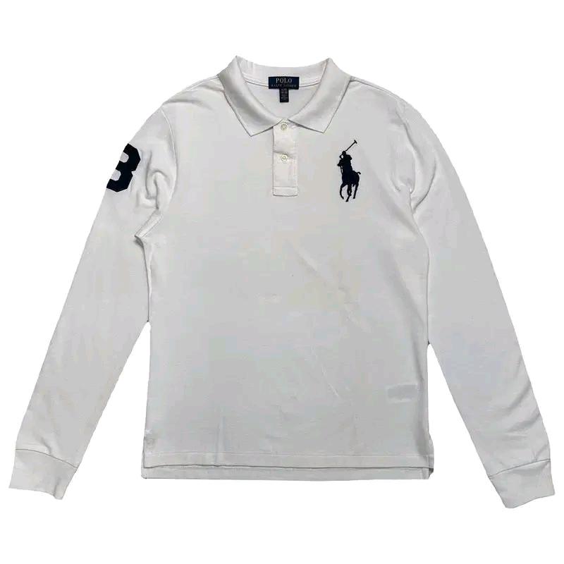 POLO RALPH LAUREN 보이즈 빅포니 치프키프 롱슬리브 화이트 XL 2