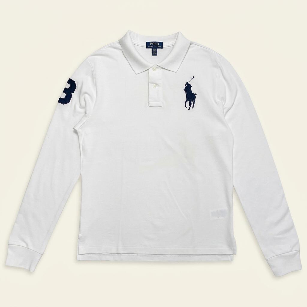 POLO RALPH LAUREN 보이즈 빅포니 치프키프 롱슬리브 화이트 XL 1