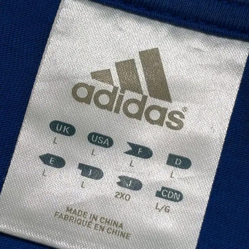 ADIDAS 프랑스 로고티 블루 L 4