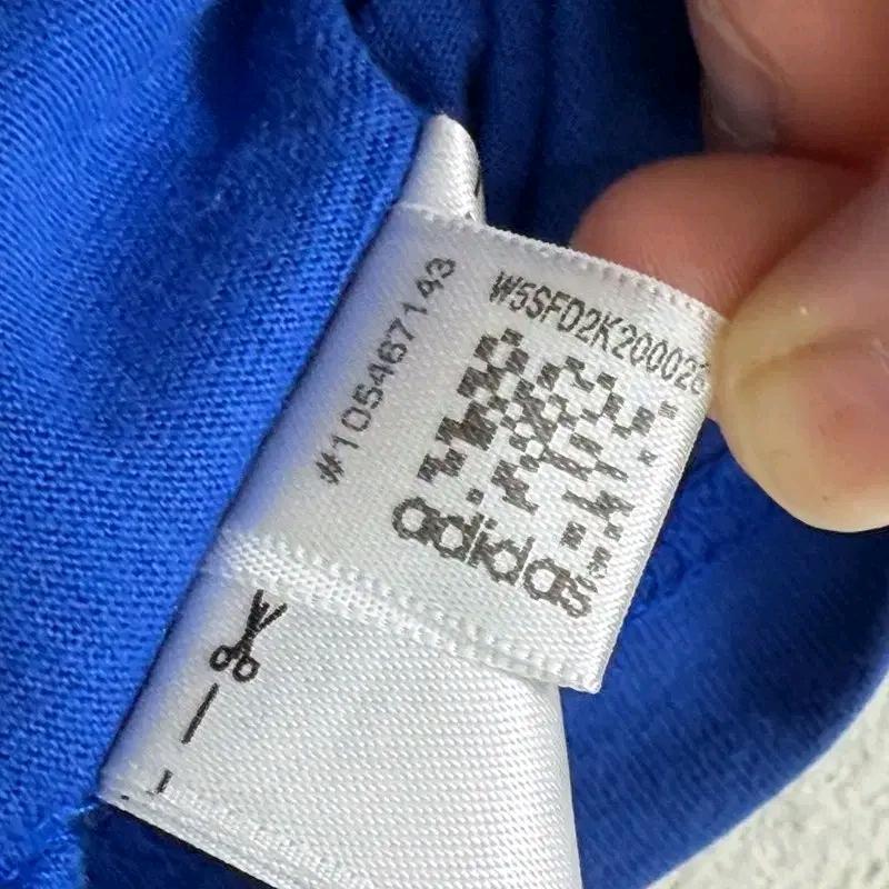 ADIDAS 프랑스 로고티 블루 L 8