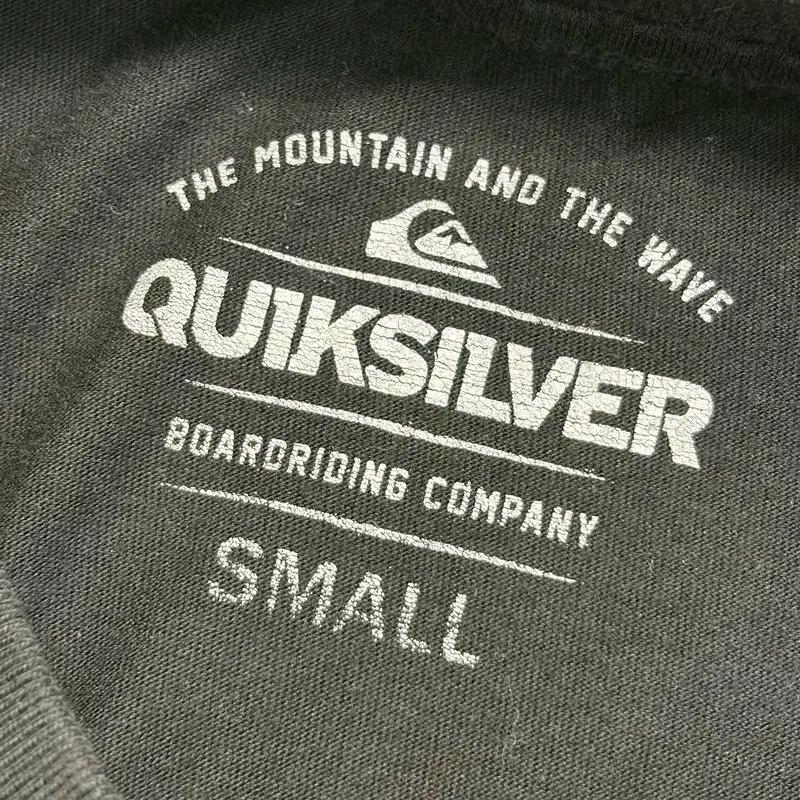QUIKSILVER 프린팅티 블랙 SMALL 4
