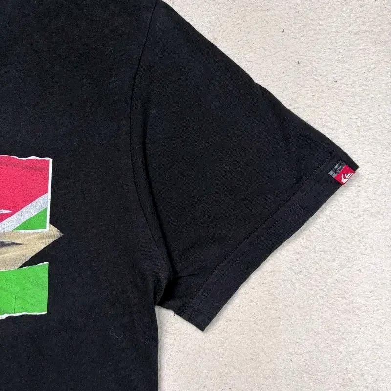 QUIKSILVER 프린팅티 블랙 SMALL 5