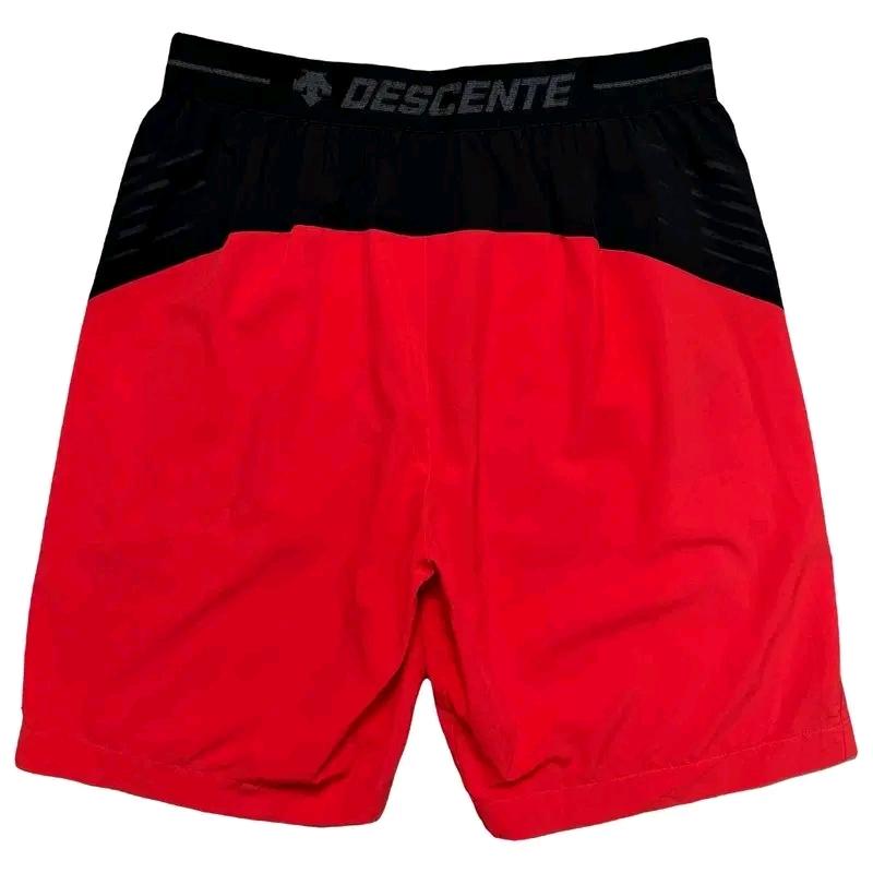 DESCENTE 트레이닝 반바지 레드 M 10