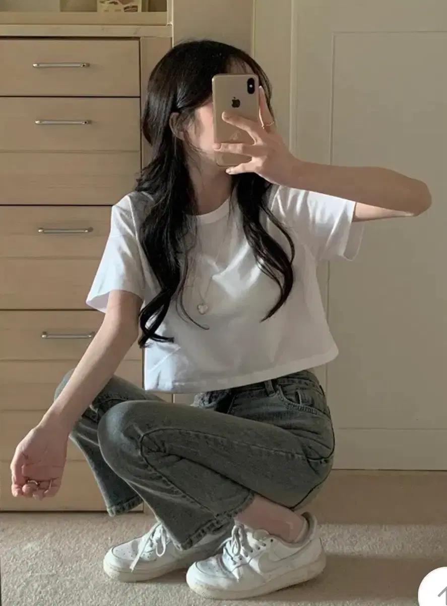 [미개봉 새상품]미니포에 탄탄핏 세미오버 반팔 2