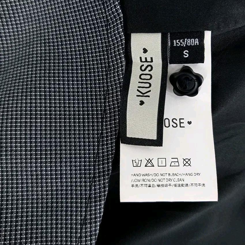 쿠오세 여성 춘하 어깨진주 반팔미니원피스 그레이S (HU45978) 6