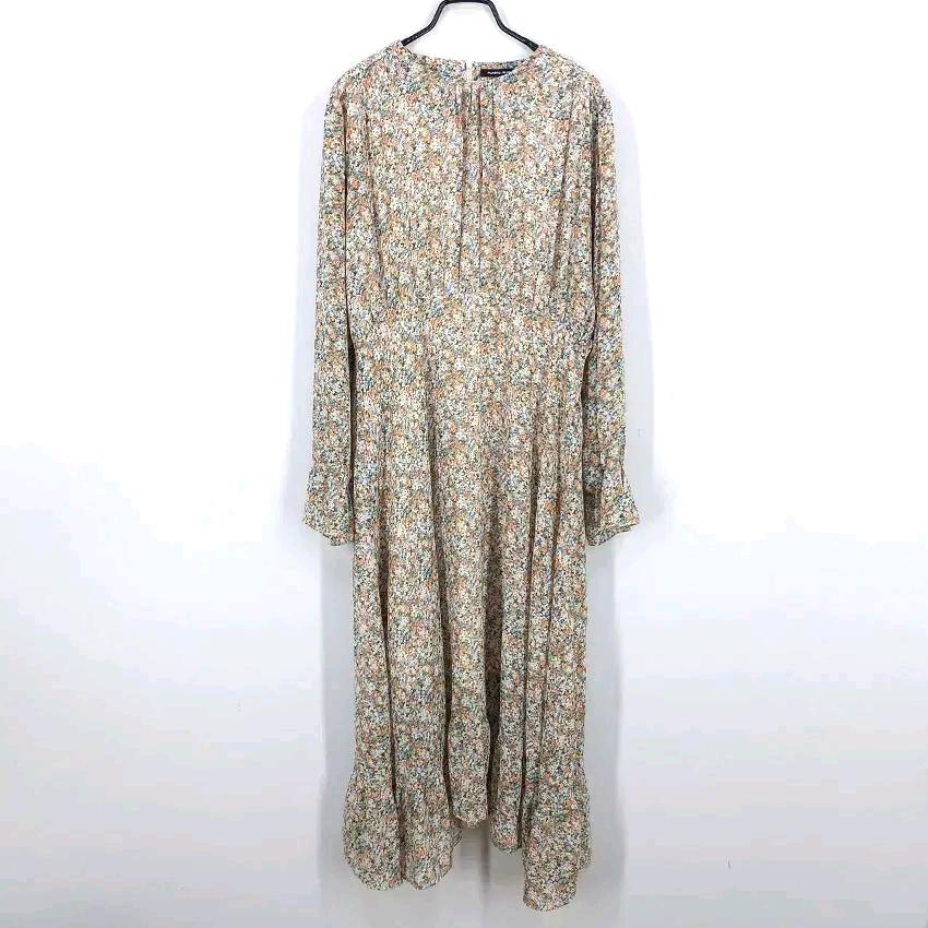 플라스틱아일랜드 여름 긴팔원피스 베이지 (HU45985) 2