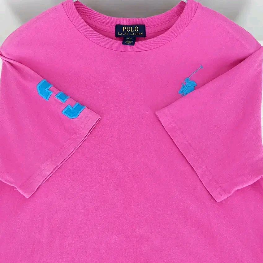 폴로랄프로렌 남성 여름 빅로고 라운드반팔 핑크  (HU45989) 4