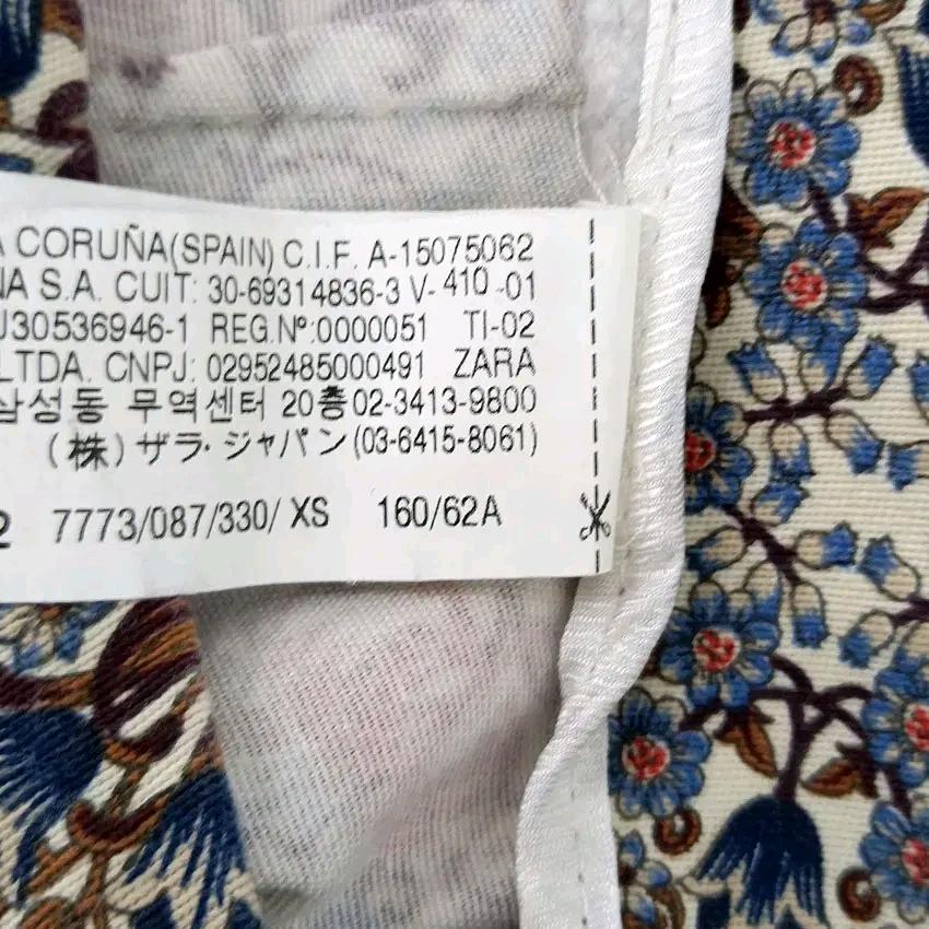 자라 여성 여름 약스판 옆지퍼 숏팬츠 아이보리XS (HU45994) 6
