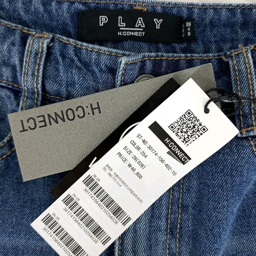 에이치커넥트 여성 워싱 숏데님팬츠 중청66-91 (HU45995) 5