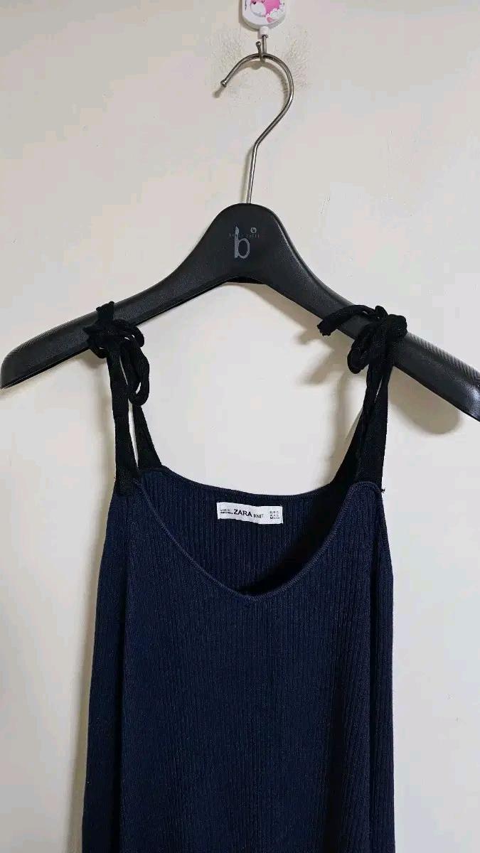 자라 knit 골지 끈나시 원피스 슬리브리스 5
