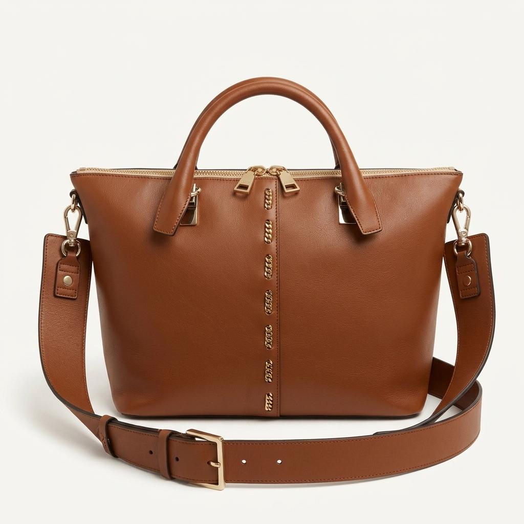 CHLOÉ Baylee Medium Tote Classic Tobac