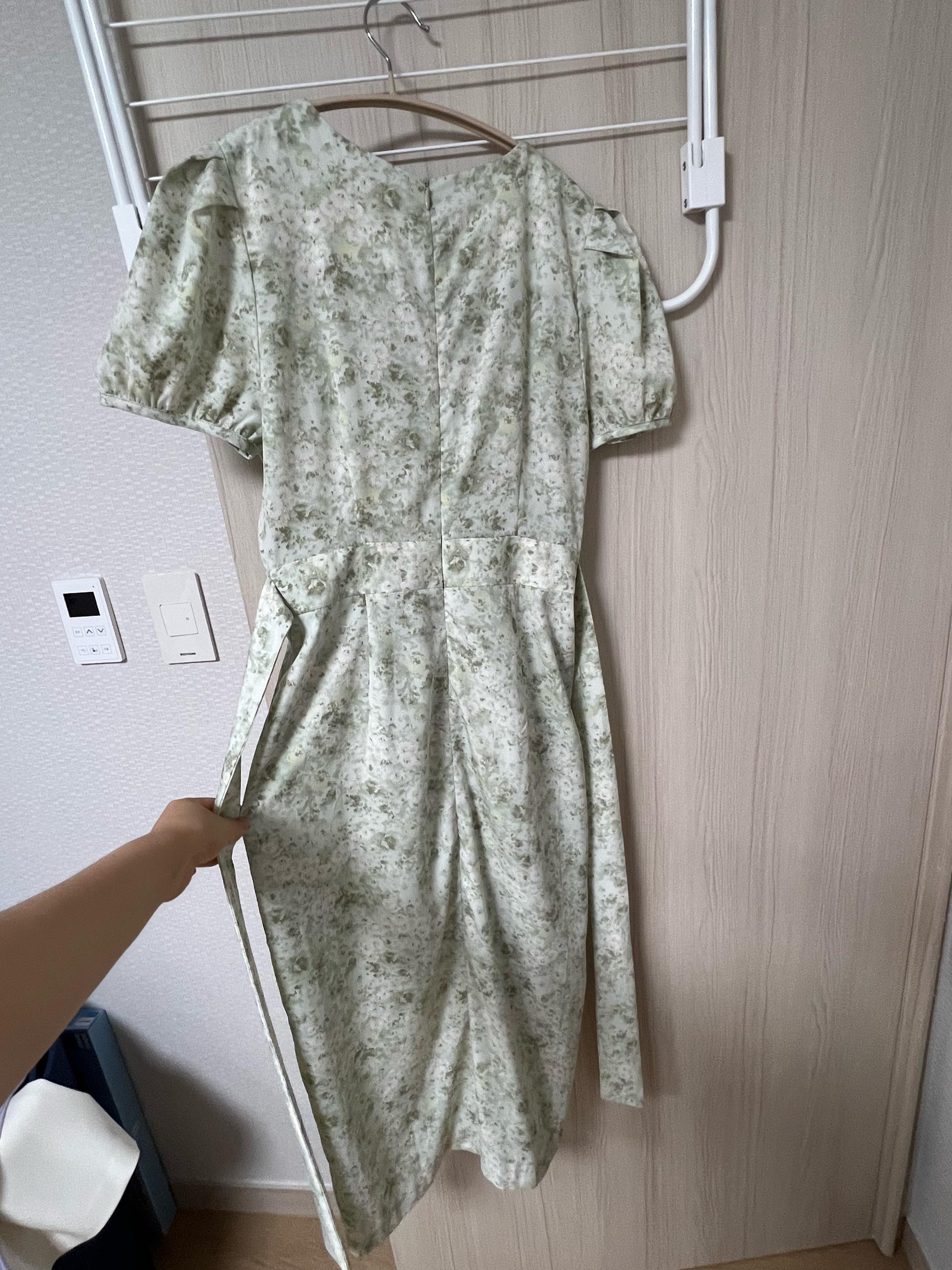 오디네르 플라워 패턴 롱원피스 민트 5