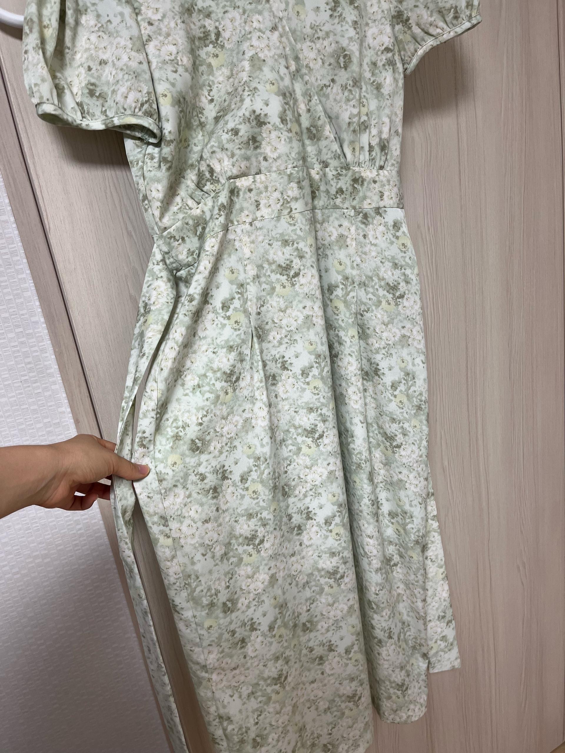 오디네르 플라워 패턴 롱원피스 민트 6