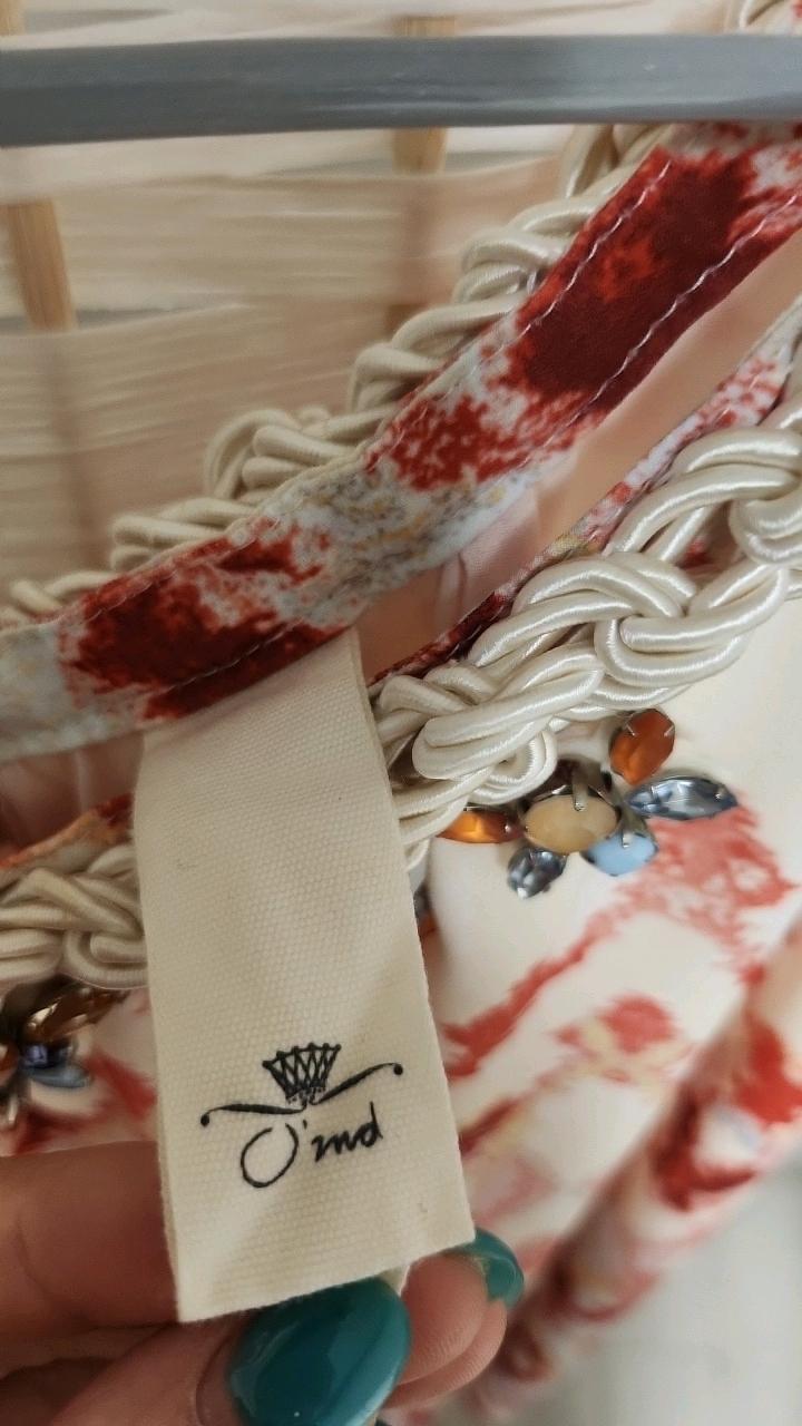 오브제 에스닉 패턴 홀터넥 민소매 티셔츠 3